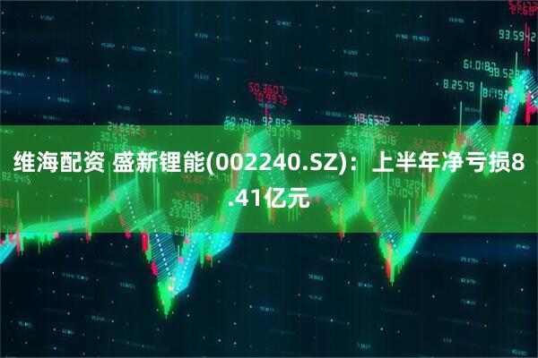 维海配资 盛新锂能(002240.SZ)：上半年净亏损8.41亿元
